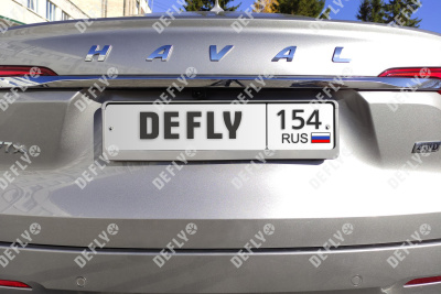 Рамка для номера автомобиля с защелкой, пластиковая, серая, 2 шт 