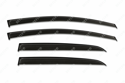 Дефлекторы окон Nissan Tiida (C11), 2007-2014, седан, Россия