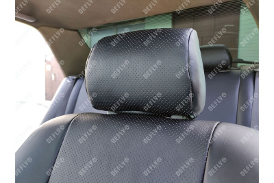 Чехлы на сиденья Toyota Corona Premio (T210), 1996-2001, задний ряд 60/40, экокожа черная