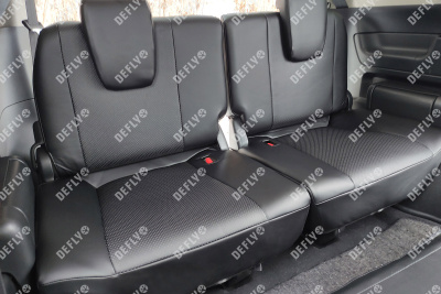 Чехлы на сиденья Honda Freed (GB5-GB8), 2016-2024, 7 мест, экокожа черная