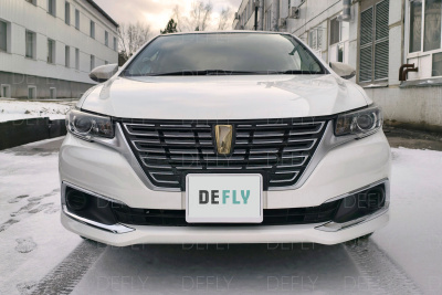 Утеплитель радиатора для Toyota Premio (T260), 2016-2021, 2-й рестайлинг, экокожа черная 