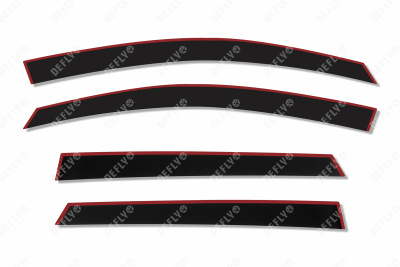 Дефлекторы окон 2D Geely Coolray, Belgee X50, 2018-н.в., комплект 4 шт.