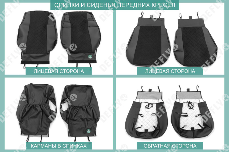 Чехлы на сиденья Suzuki Grand Vitara, 2005-2016, 5 дверей, экокожа черная/замша черная ромб