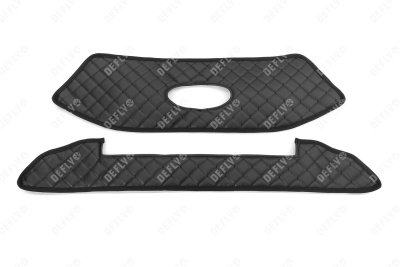 Утеплитель радиатора для Лада Гранта 2, Кросс, Спорт, 2018-н.в., экокожа черная 