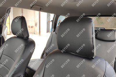 Чехлы на сиденья Toyota Wish (XE20), 2009-2017, 7 мест, экокожа черная