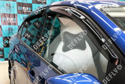 Дефлекторы окон Volkswagen Polo, 2010-2020, седан