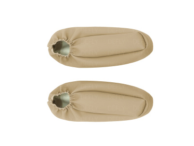 Чехлы на подлокотники переднего ряда Lexus RX300 (XU10), 1998-2001, США, экокожа бежевая, 2 шт