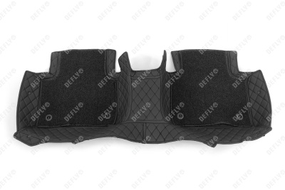 Ковры салона 3D, Toyota Camry (XV70), 2017-2021, экокожа черная/ворс черный 