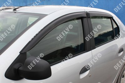 Дефлекторы окон Renault Logan (L52), 2013-2022