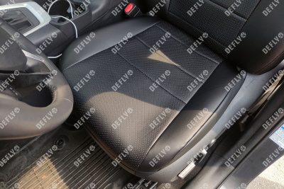 Чехлы на сиденья Toyota RAV4 (XA50), 2018-н.в., экокожа черная