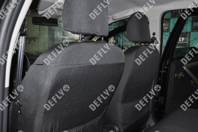 Чехлы на сиденья Renault Duster (HS), 2015-2021, Expression, Privilege, передний ряд, жаккард 