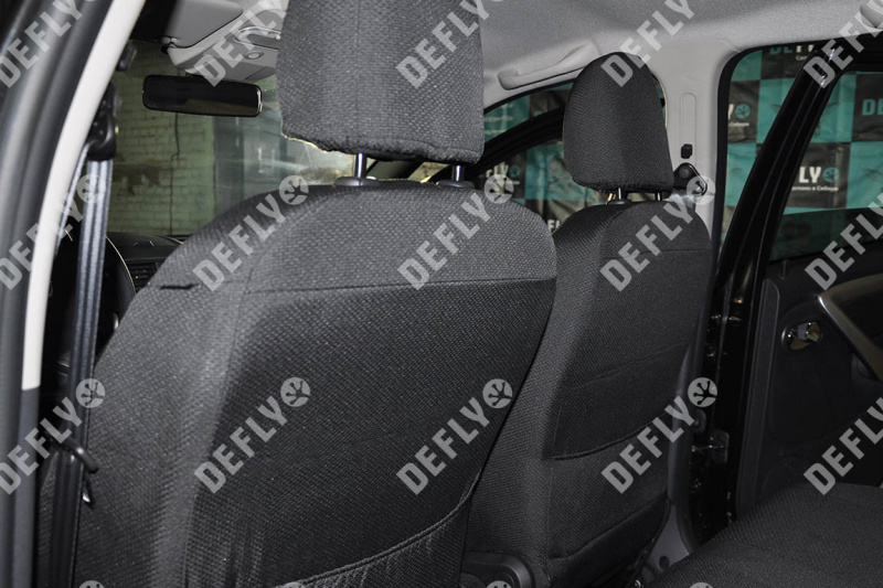 Чехлы на сиденья Renault Duster (HS), 2015-2021, Expression, Privilege, передний ряд, жаккард 