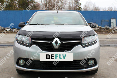 Дефлектор капота Renault Logan (L52), 2013-2022