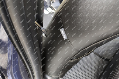 Чехлы на сиденья Toyota Corolla Fielder (E160), 2012-н.в., Hybrid, экокожа черная