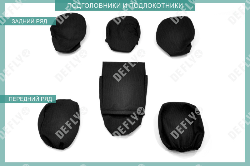 Чехлы на сиденья Ford Focus 3, 2010-2019, комплектация Trend Sport, Titanium, жаккард 