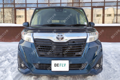 Утеплитель радиатора для Toyota Roomy, 2016-2020, экокожа черная 