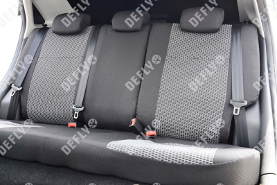 Чехлы на сиденья Lada Vesta, 2015-н.в., седан, задний ряд 60/40, жаккард 