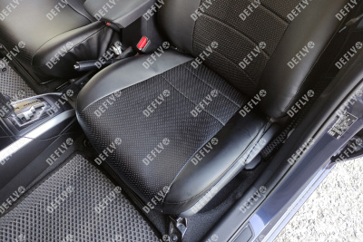 Чехлы на сиденья Toyota Corolla Fielder (E160), 2012-н.в., Hybrid, экокожа черная