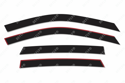 Дефлекторы окон 2D Haval Jolion, 2020-н.в., комплект 4 шт.