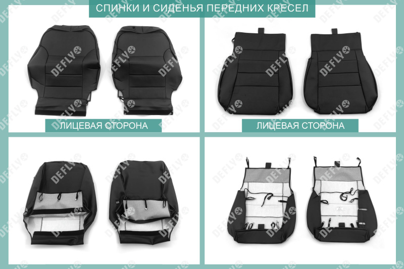 Чехлы на сиденья Nissan Primera (P12), 2001-2005, правый руль, универсал, экокожа черная