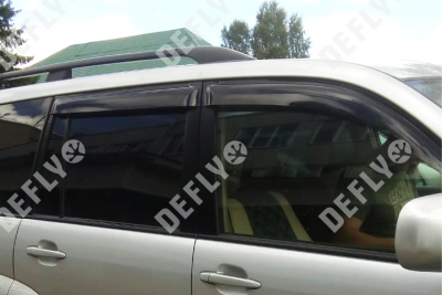 Дефлекторы окон Toyota Land Cruiser Prado (J120), 2002-2009, 5 дверей