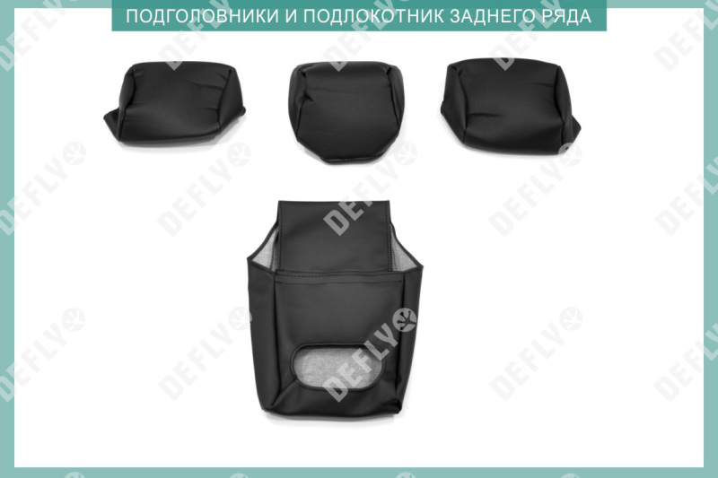 Чехлы на сиденья Nissan Qashqai (J10), 2006-2013, экокожа черная