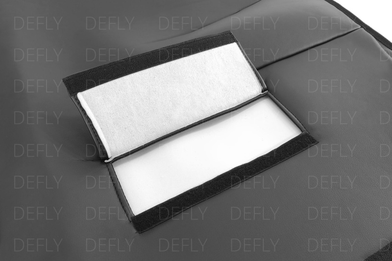 Утеплитель радиатора универсальный, размер M, экокожа черная 