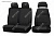 Чехлы на сиденья ГАЗон Некст, 2014-н.в., экокожа черная/замша черная