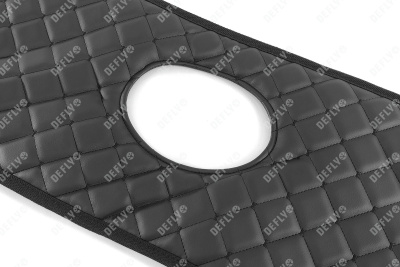 Утеплитель радиатора для Toyota Land Cruiser Prado (J120), 2002-2009, экокожа черная 