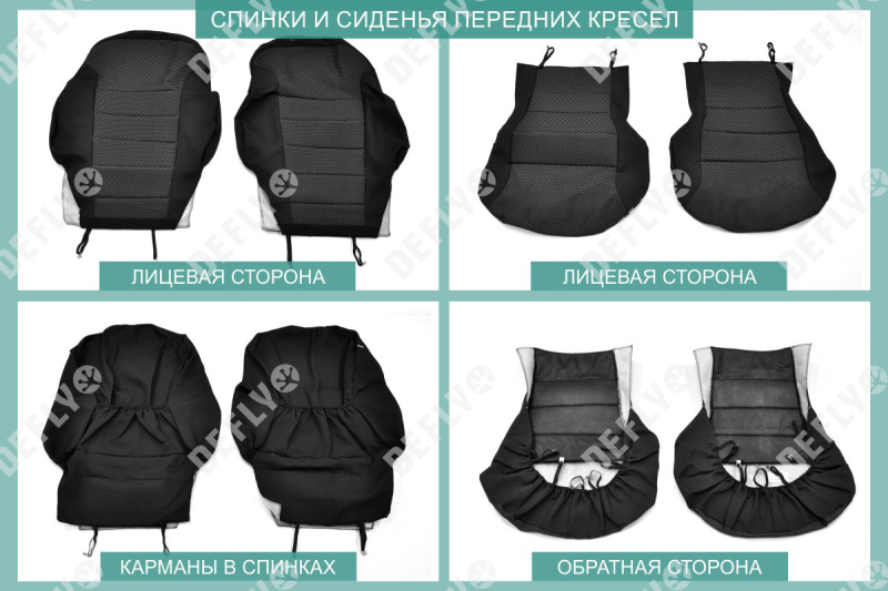 Чехлы на сиденья Kia Soul (PS), 2013-2019, жаккард