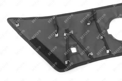 Утеплитель радиатора для Nissan Note (E13), 2020-2023, экокожа черная 