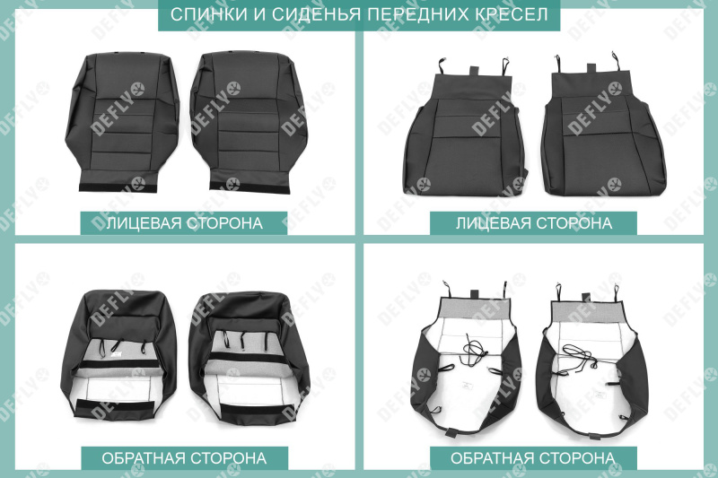 Чехлы на сиденья Toyota Mark II (X100), 1996-2000, экокожа черная