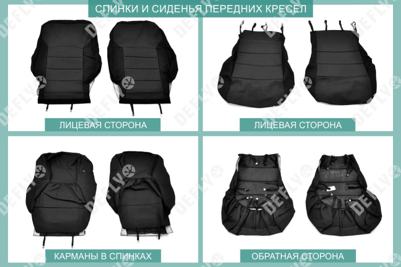 Чехлы на сиденья Mitsubishi Outlander, 2005-2012, жаккард