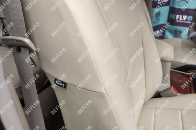 Чехлы на сиденья Lexus LX470, 1998-2007, 5 мест, экокожа бежевая