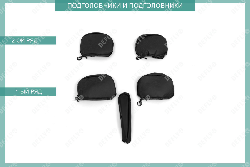 Чехлы на сиденья Nissan Note (E11), 2005-2007, правый руль, спинка 2 ряда раздельная, экокожа черная