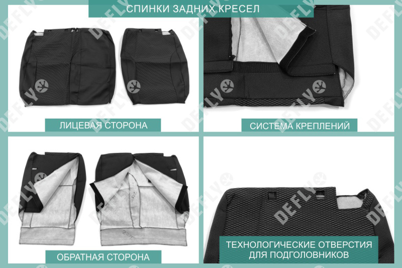 Чехлы на сиденья Skoda Octavia (A7), 2012-2020, Ambition, Active, без подлокотника, жаккард 