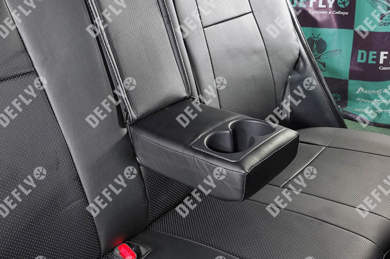 Чехлы на сиденья Kia Sportage (SL), 2010-2016, экокожа черная