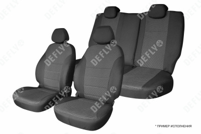 Чехлы на сиденья Toyota Corolla Axio (E160), 2012-н.в., жаккард 