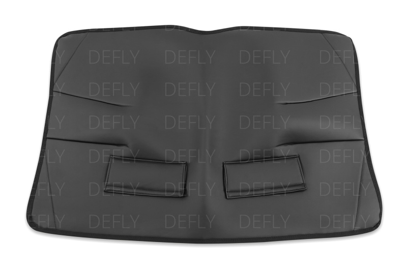 Утеплитель радиатора универсальный, размер M, экокожа черная 