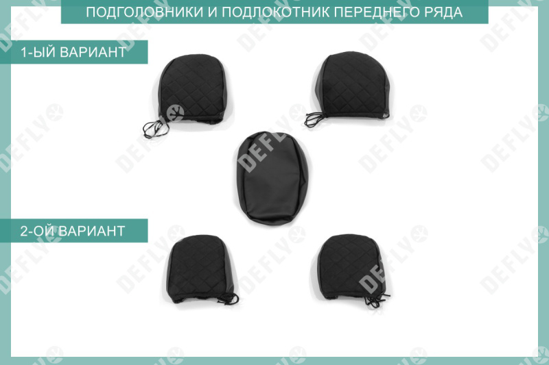 Чехлы на сиденья Toyota RAV4 (XA30), 2005-2013, экокожа черная/замша черная ромб
