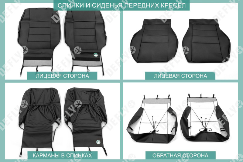 Чехлы на сиденья Lexus RX300 (XU10), 1998-2001, США, экокожа черная