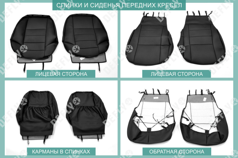 Чехлы на сиденья Nissan Qashqai (J10), 2006-2013, экокожа черная