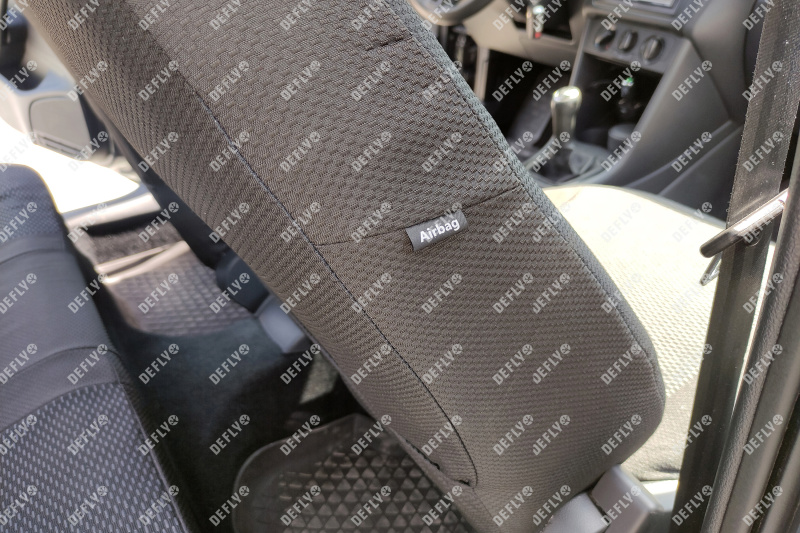 Чехлы на сиденья Volkswagen Polo, 2010-2020, седан, спинка 2 ряда цельная, жаккард 