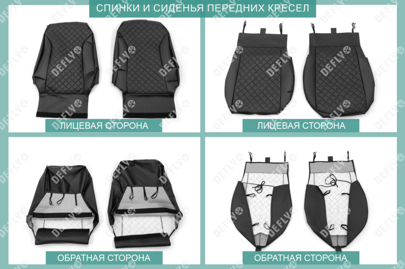 Чехлы на сиденья Nissan Note (E12), 2012-2020, экокожа черная/ромб перфорация