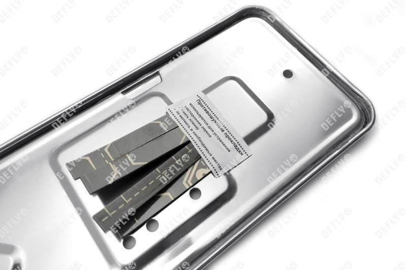 Рамка для номера автомобиля из нержавеющей стали, 2 шт 