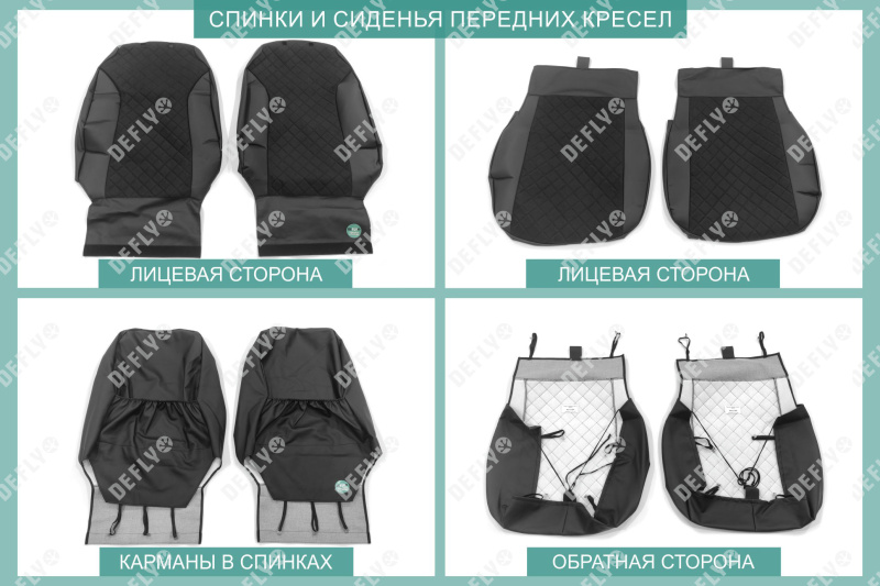 Чехлы на сиденья Nissan Note (E12), 2012-2020, экокожа черная/замша черная ромб