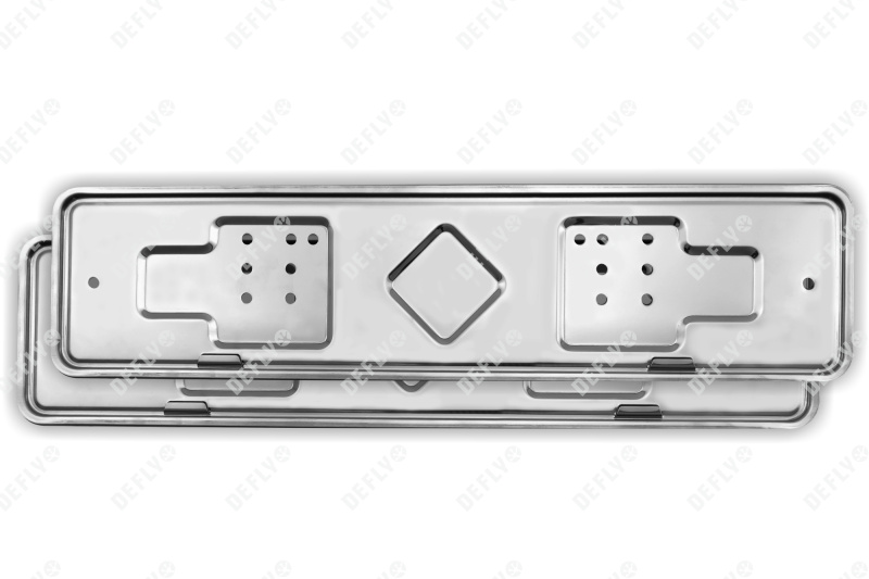 Рамка для номера автомобиля из нержавеющей стали, 2 шт 