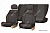 Чехлы на сиденья ГАЗ Волга (3110), 1997-2009, дополнительная боковая поддержка, жаккард черный/серый