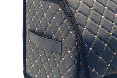 Органайзер для авто 50*29*29 черный/бежевая отстрочка