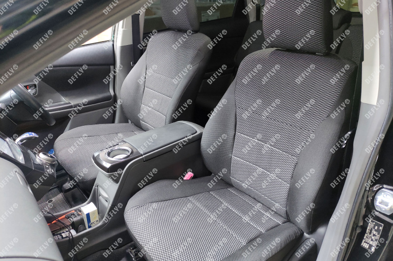 Чехлы на сиденья Toyotа Prius Alpha (XW40), 2011-2021, 5 мест, задний ряд 60/40, жаккард